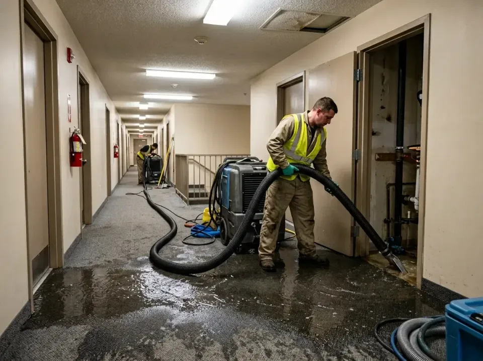 multi-unit-apartment-hallway-f-005 — frequently asked questions, Emergency Burst Pipe Water Extraction & Removal in Woodway,…